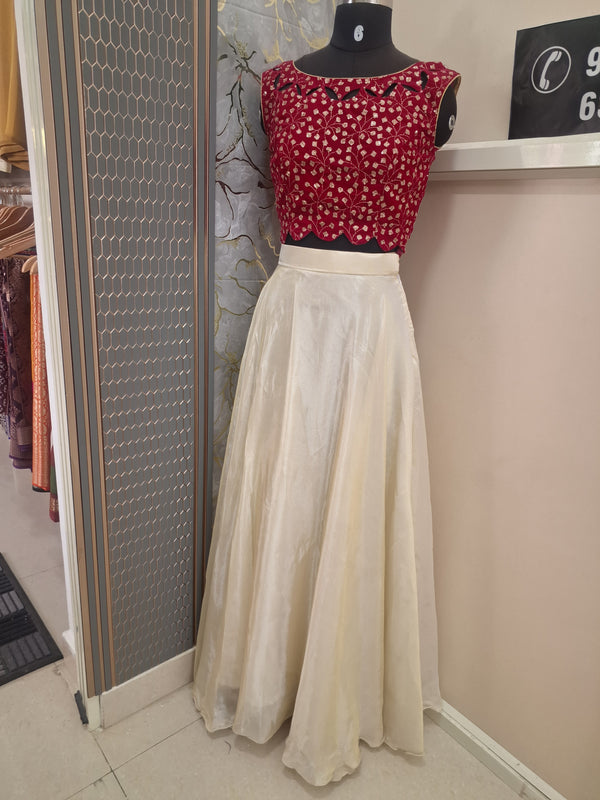 Ridley High Waist Denim Skirt